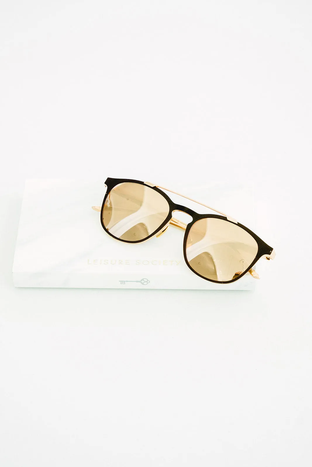 One of a Kind Eze Burgundy Rose Gold Sunglasses