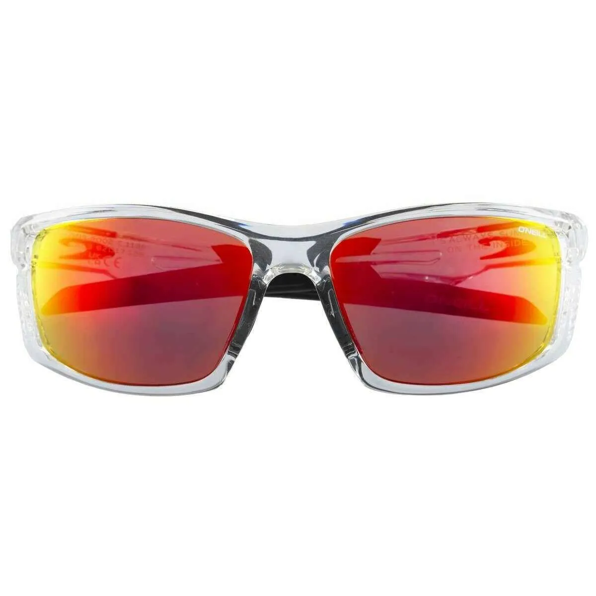 O'Neill High Wrap Performance Sunglasses - Clear/Red