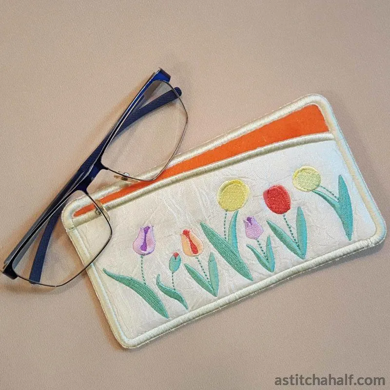Oodles of Tulips Eyeglass Case