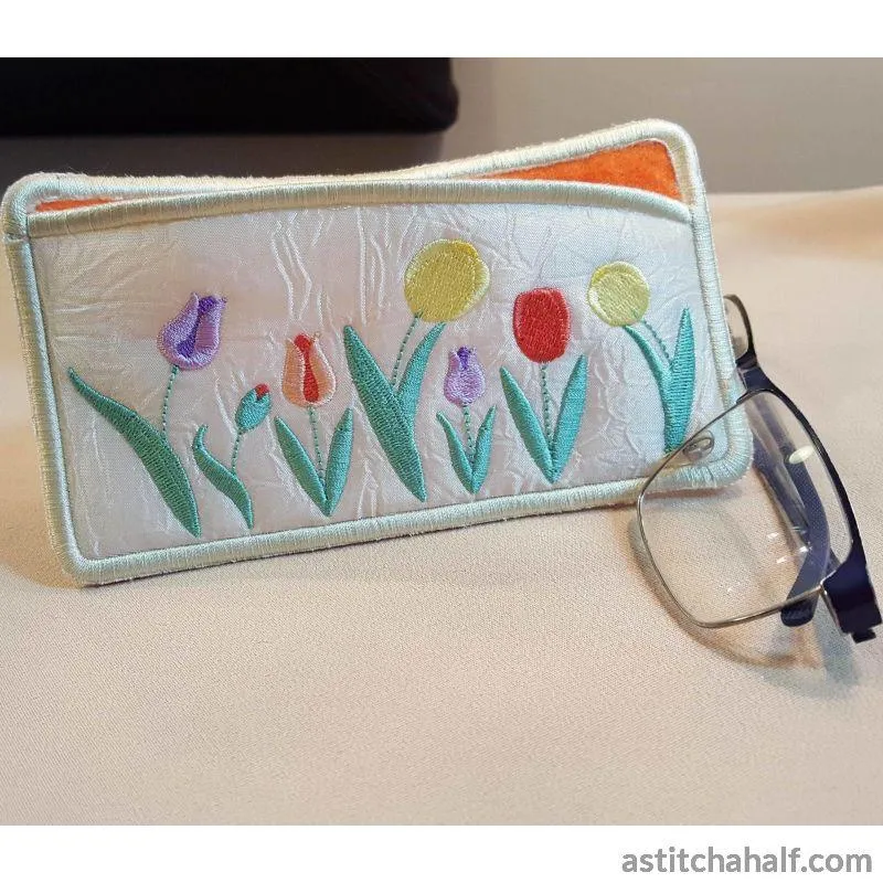 Oodles of Tulips Eyeglass Case