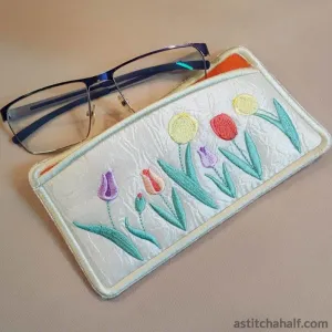 Oodles of Tulips Eyeglass Case