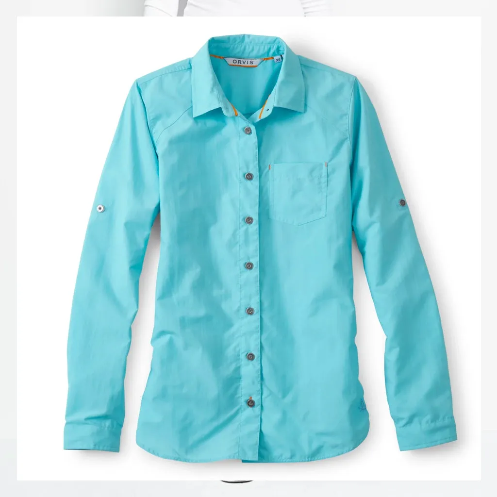 Orvis Women's Escape LS Shirt / Aqua Sea
