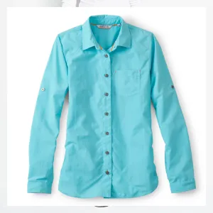 Orvis Women's Escape LS Shirt / Aqua Sea