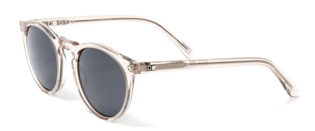 Otis Eyewear Omar ECO Clear Smokey Blue Polarized Mineral Lens Sunglasses