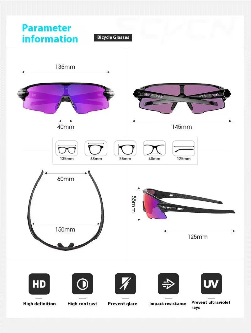 Outdoor Sports Bicycle Glasses UV-Proof