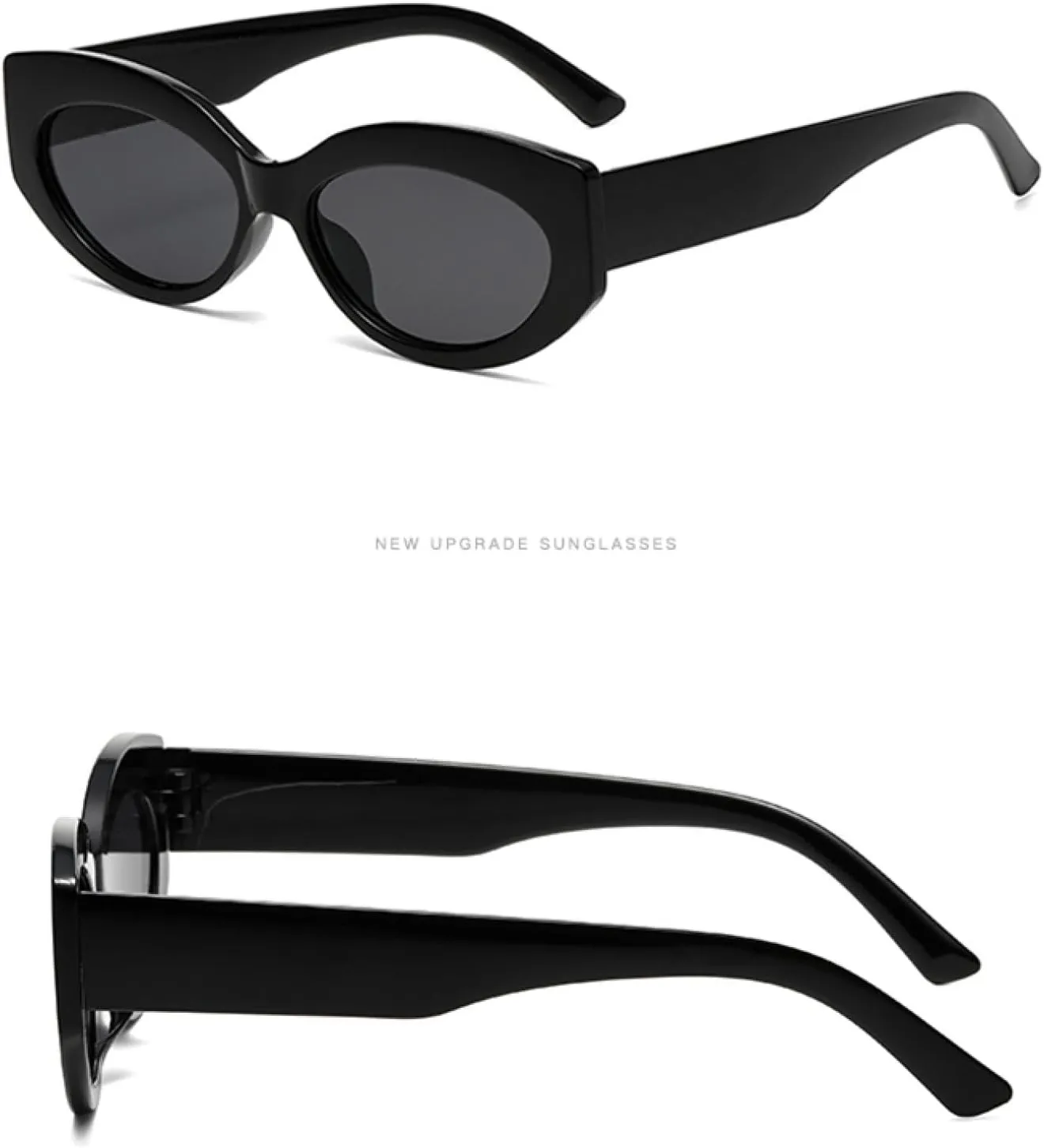 Oval Frame Sunglasses for Women Fashion Retro Cat Eye Uv400
