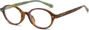 Oval Women Retro Rivets Glasses Frame Clear Eyewear Men Frame
