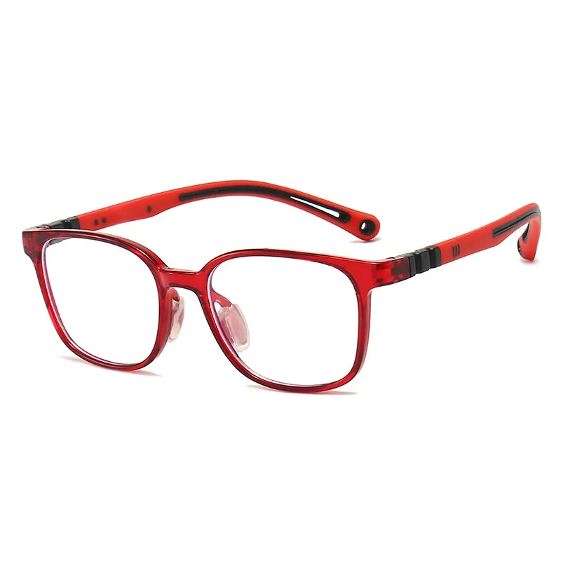 Oveliness Unisex Children's Full Rim Square Tr 90 Titanium Eyeglasses Trd101
