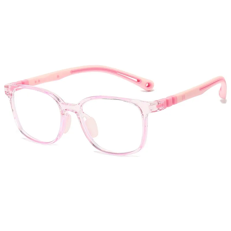 Oveliness Unisex Children's Full Rim Square Tr 90 Titanium Eyeglasses Trd101