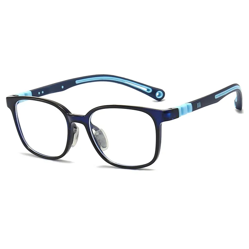 Oveliness Unisex Children's Full Rim Square Tr 90 Titanium Eyeglasses Trd101