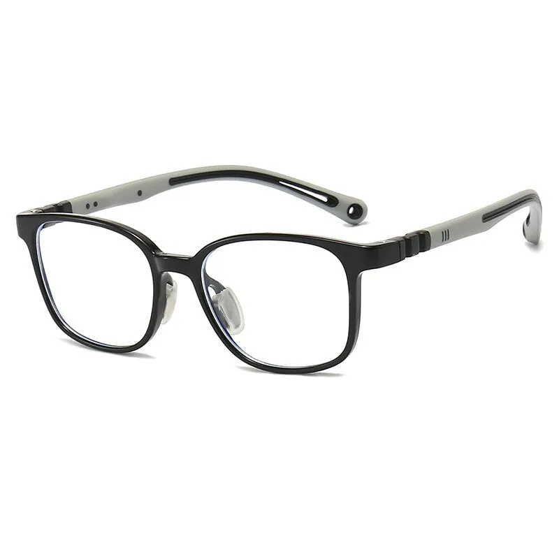 Oveliness Unisex Children's Full Rim Square Tr 90 Titanium Eyeglasses Trd101