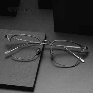 Oveliness Unisex Full Rim Cat Eye Acetate Titanium Eyeglasses 80899