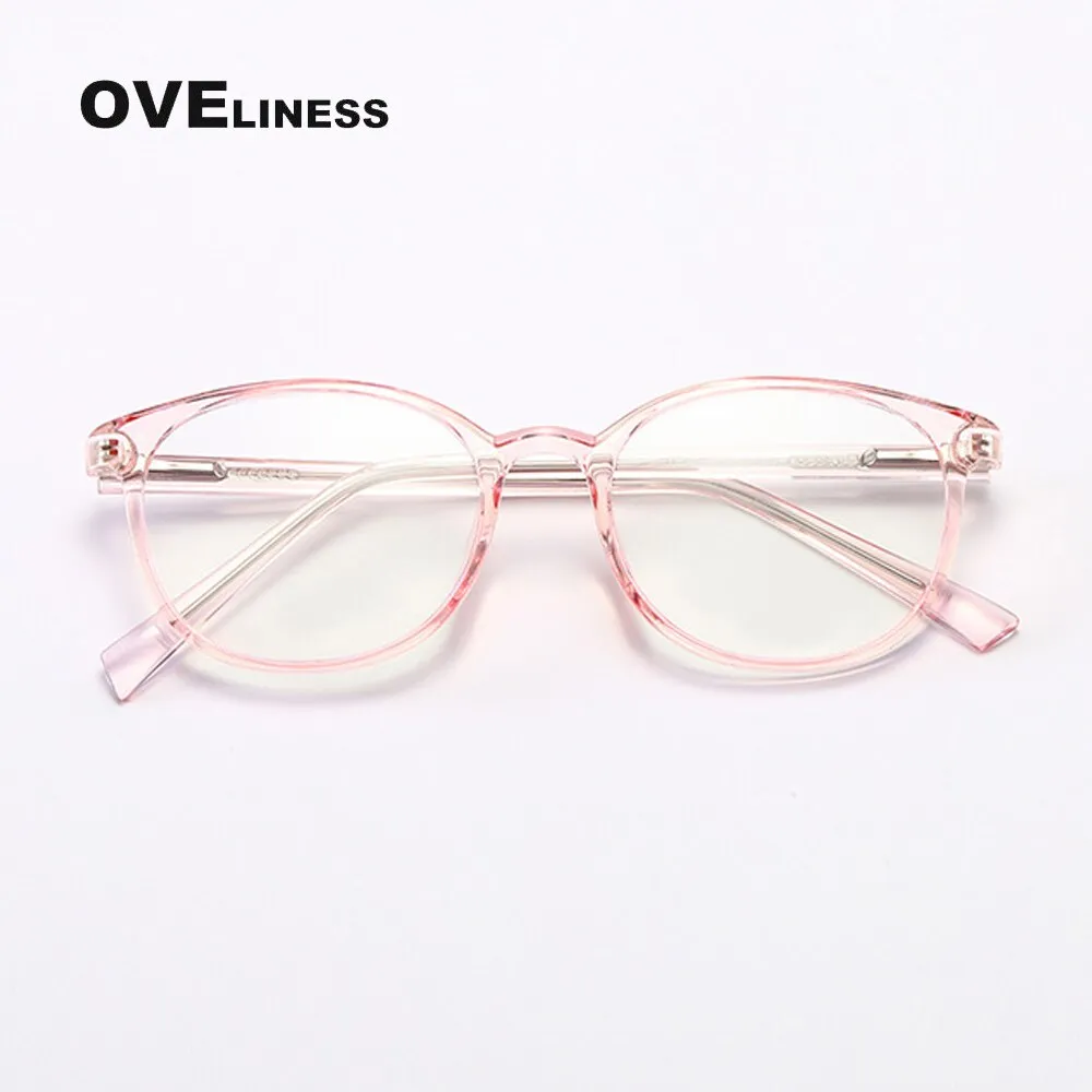 Oveliness Unisex Full Rim Round Square Tr 90 Titanium Eyeglasses 8109