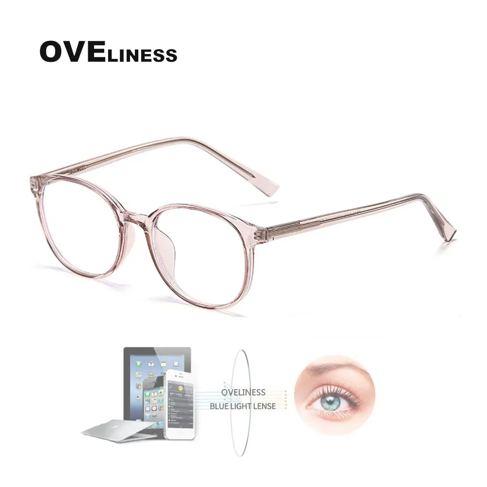Oveliness Unisex Full Rim Round Square Tr 90 Titanium Eyeglasses 8109