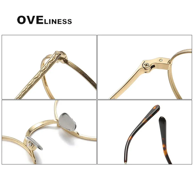 Oveliness Unisex Full RIm Round Titanium Eyeglasses 01tr
