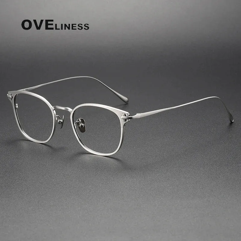 Oveliness Unisex Full Rim Square Titanium Eyeglasses 5021