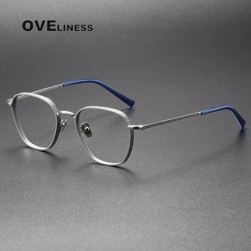 Oveliness Unisex Full Rim Square Titanium Eyeglasses M3101
