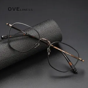 Oveliness Unisex Full Rim Square Titanium Eyeglasses M3101