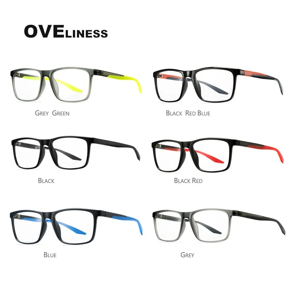 Oveliness Unisex Full Rim Square Tr 90 Titanium Eyeglasses Ol71p32
