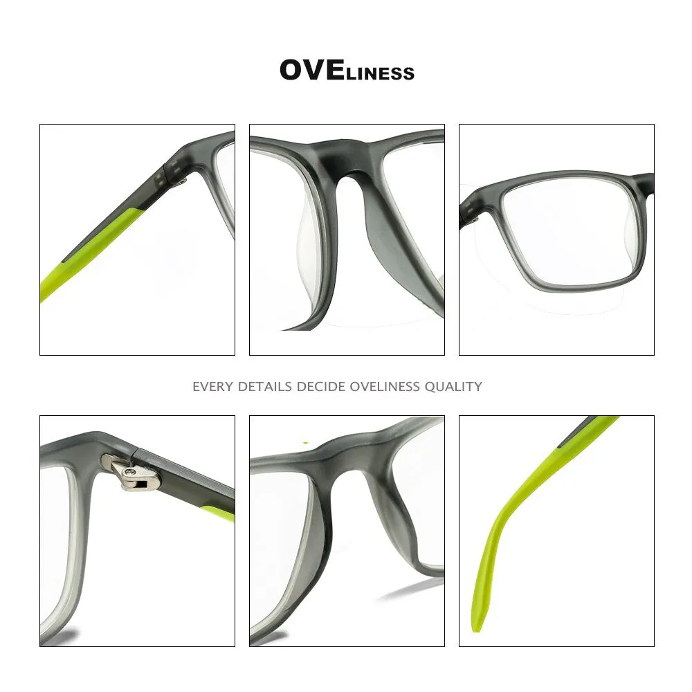 Oveliness Unisex Full Rim Square Tr 90 Titanium Eyeglasses Ol71p32