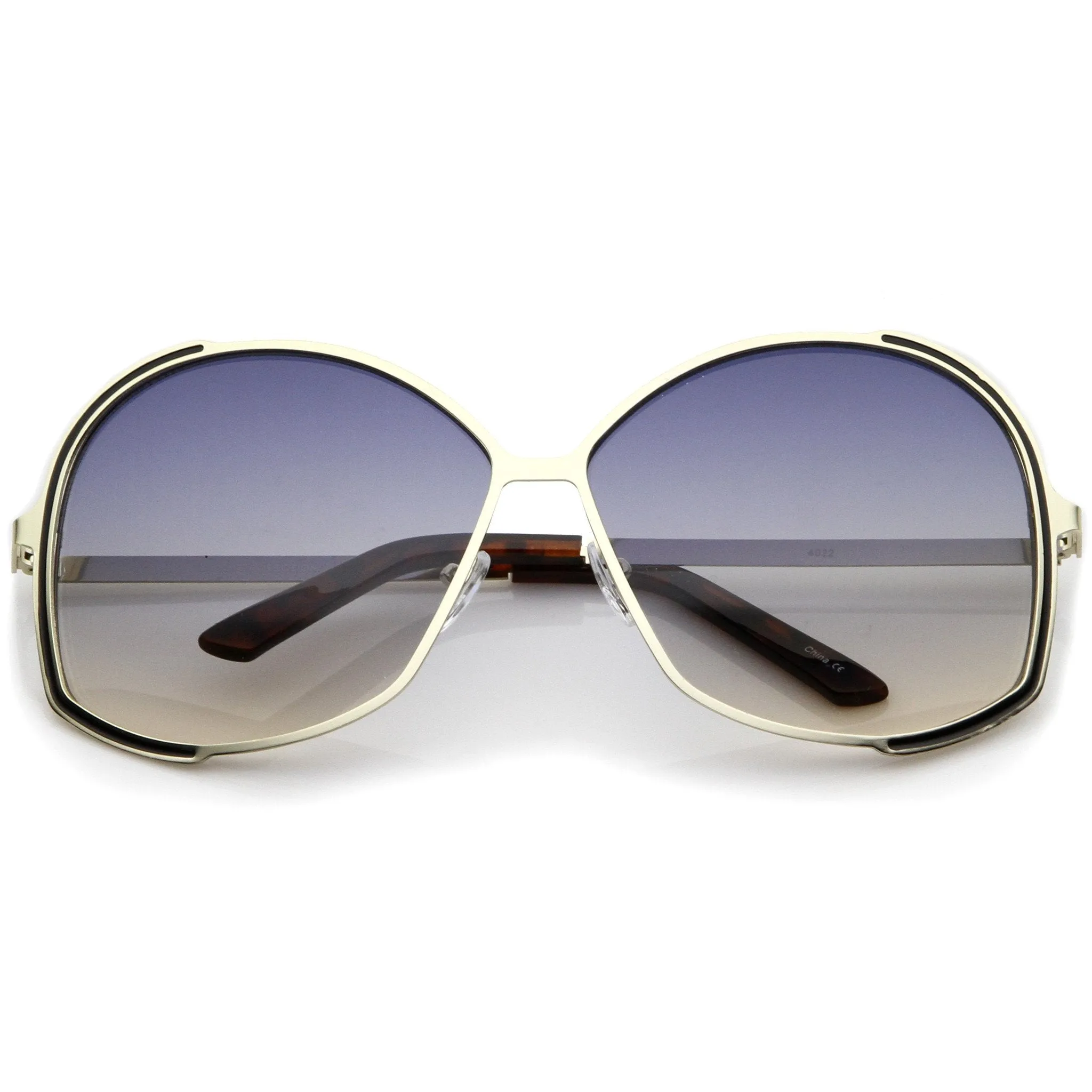 Oversize Women's Color Gradient Lens Sunglasses A498