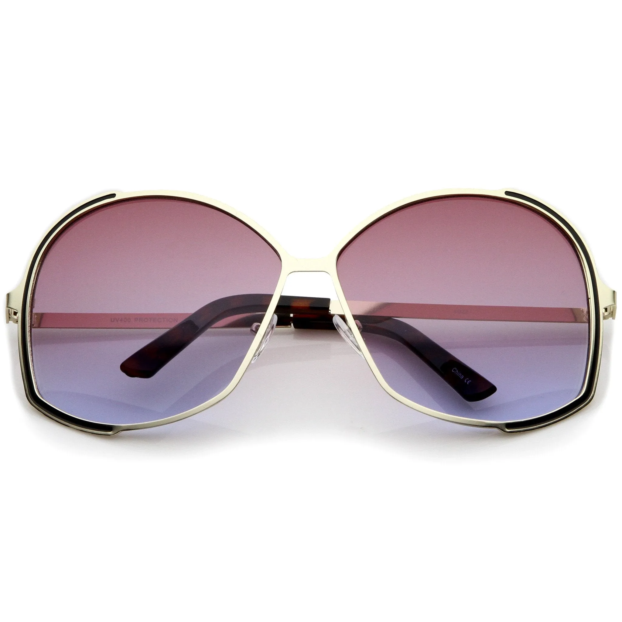 Oversize Women's Color Gradient Lens Sunglasses A498