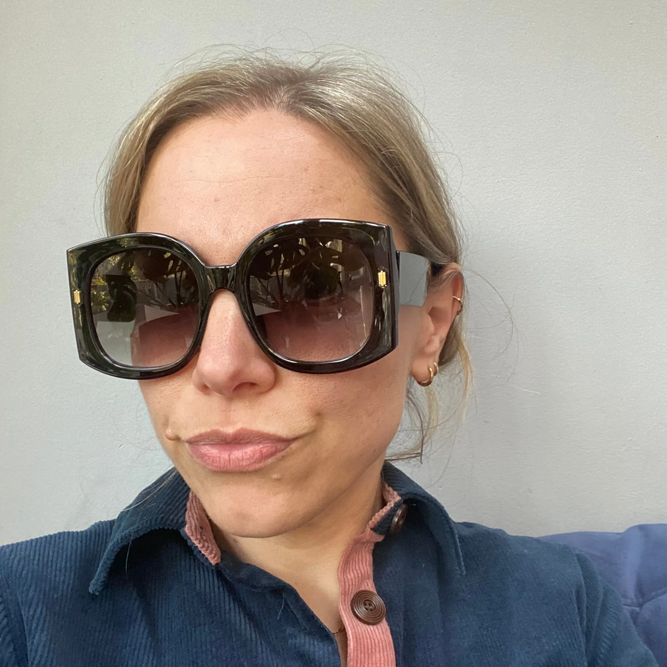 Oversized Retro Art Deco Sunglasses