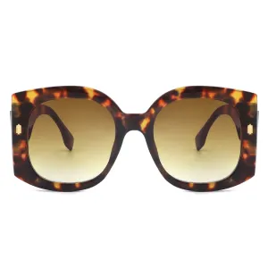 Oversized Retro Art Deco Sunglasses