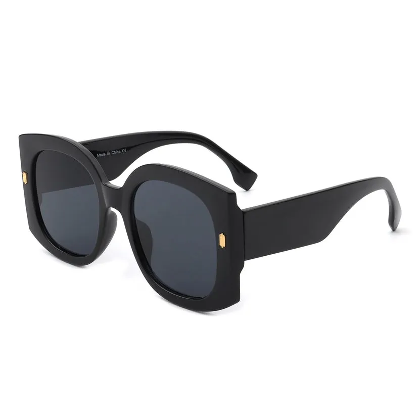Oversized Retro Art Deco Sunglasses