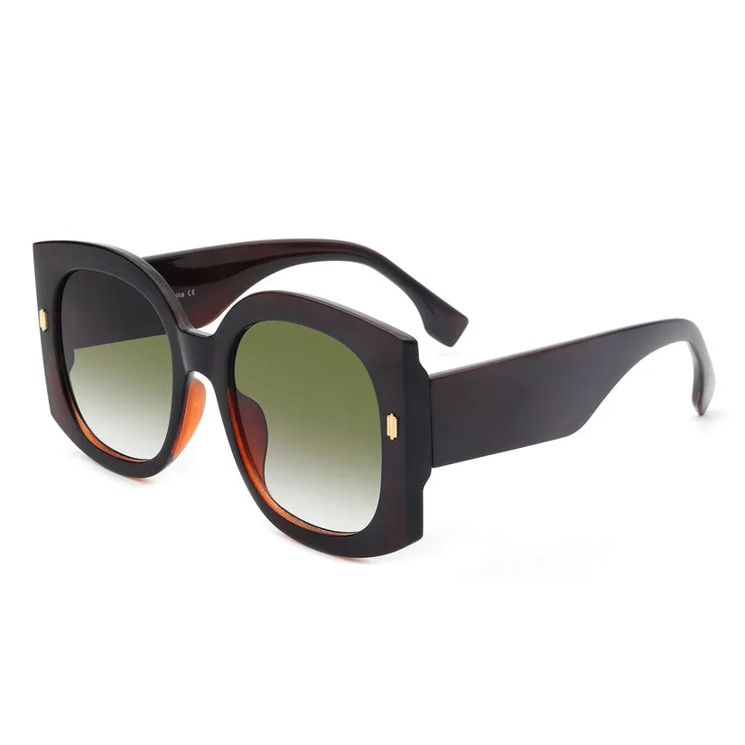Oversized Retro Art Deco Sunglasses