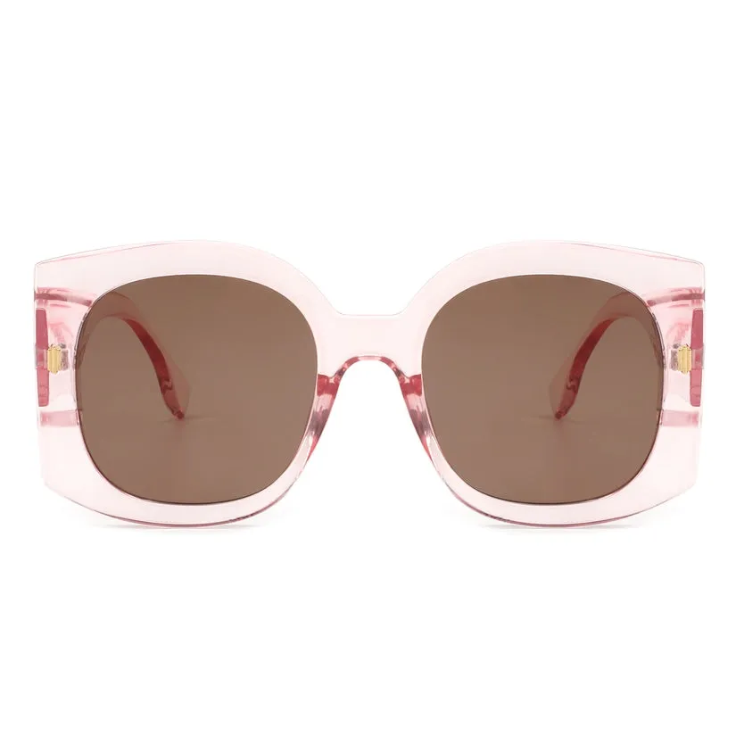 Oversized Retro Art Deco Sunglasses