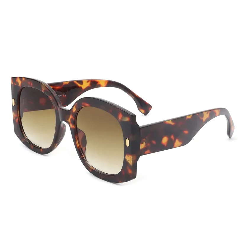 Oversized Retro Art Deco Sunglasses