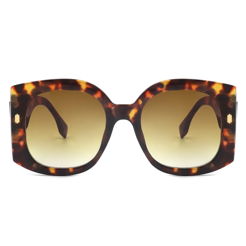 Oversized Retro Art Deco Sunglasses