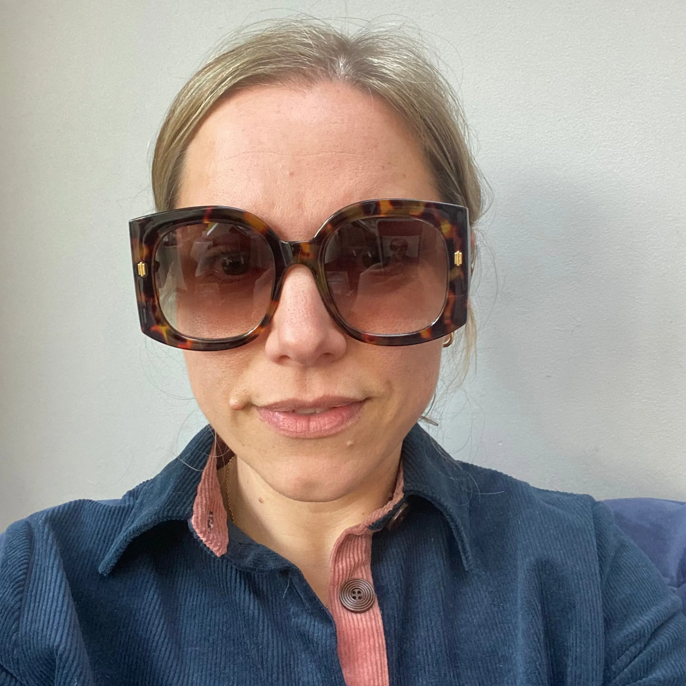 Oversized Retro Art Deco Sunglasses