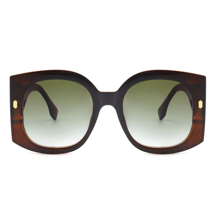 Oversized Retro Art Deco Sunglasses