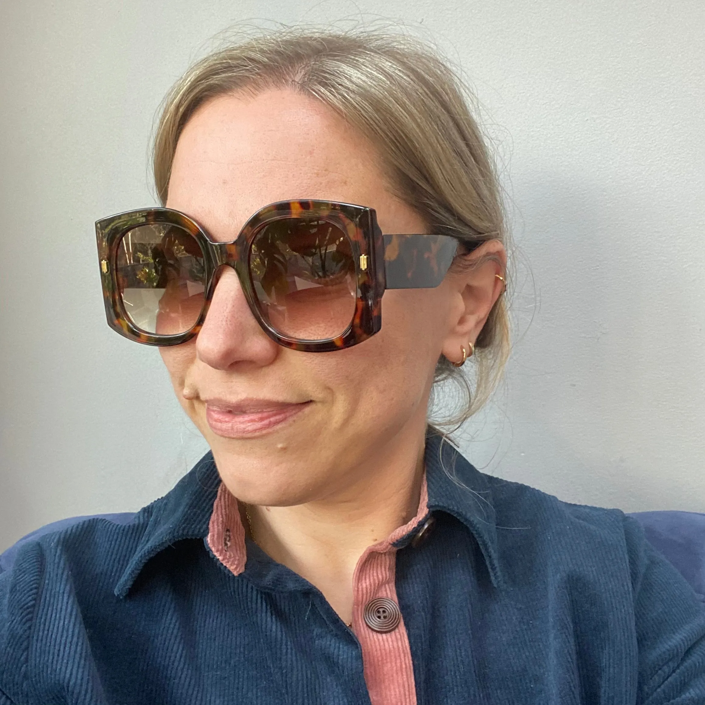 Oversized Retro Art Deco Sunglasses