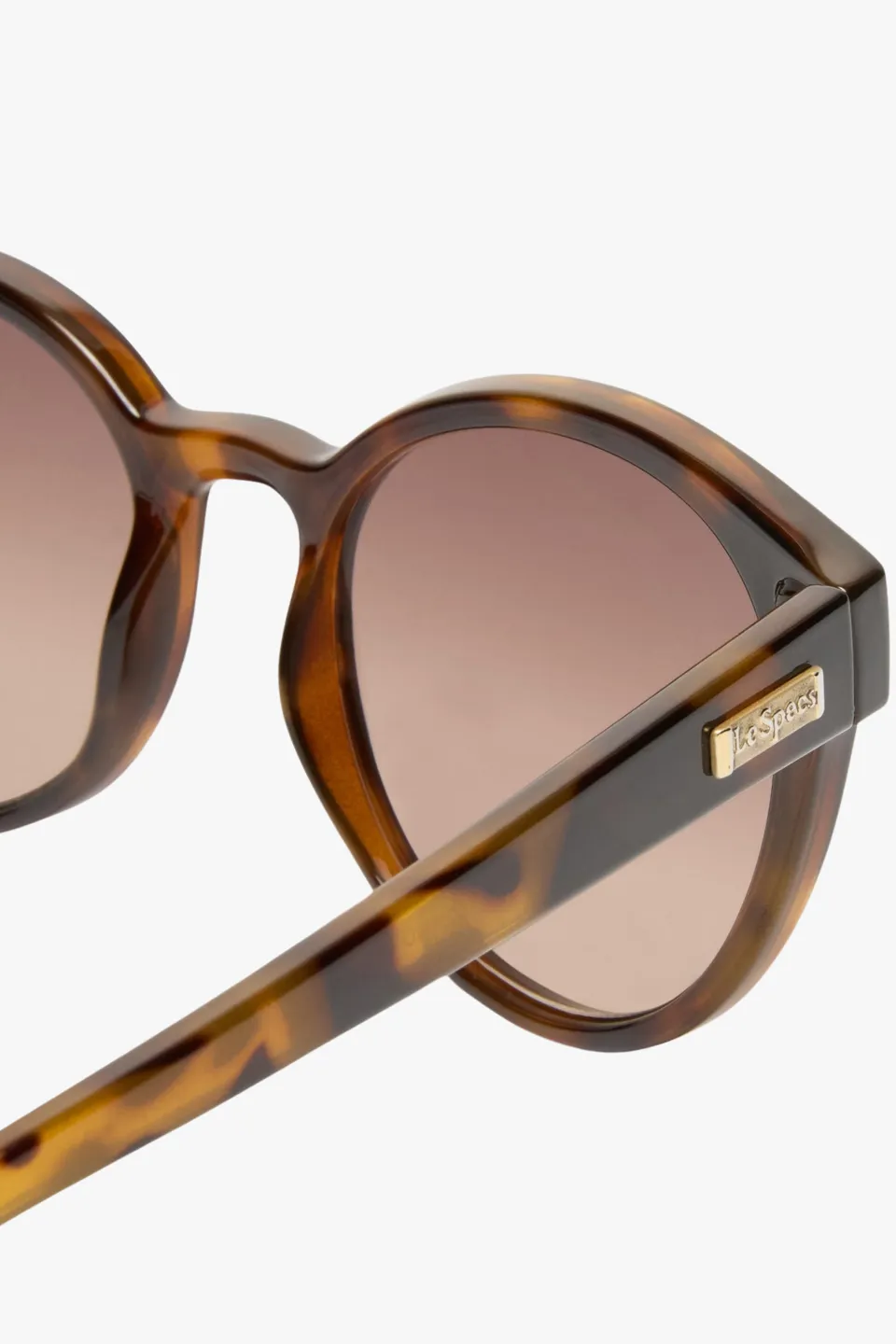 Paramount Round Milky Tort Brown Gradient Lens Sunglasses
