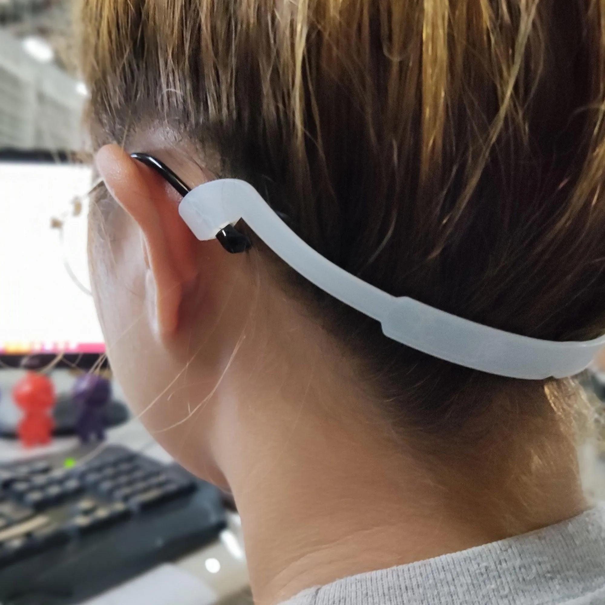 Peculiar S100 Silicon Rubber Eyeglass STRAP End Tips Anti Slip Ear Grip