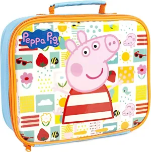Peppa Pig Peppa Pig Girls Blue Zip Lunch Bag