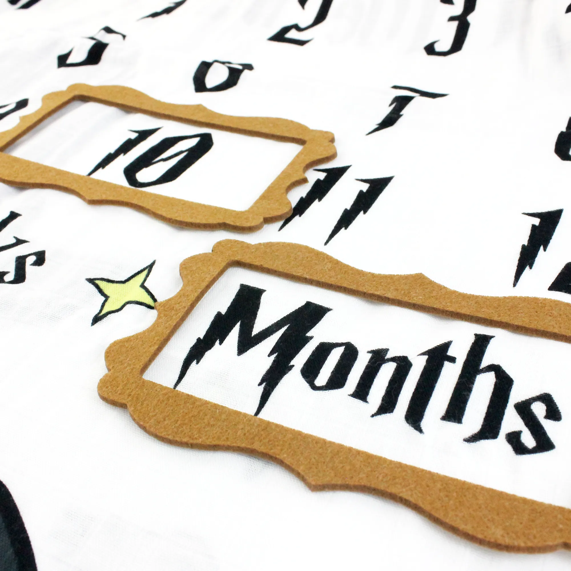 [Personalized] Endanzoo Baby Monthly Milestone Muslin Swaddle Blanket (Magician)