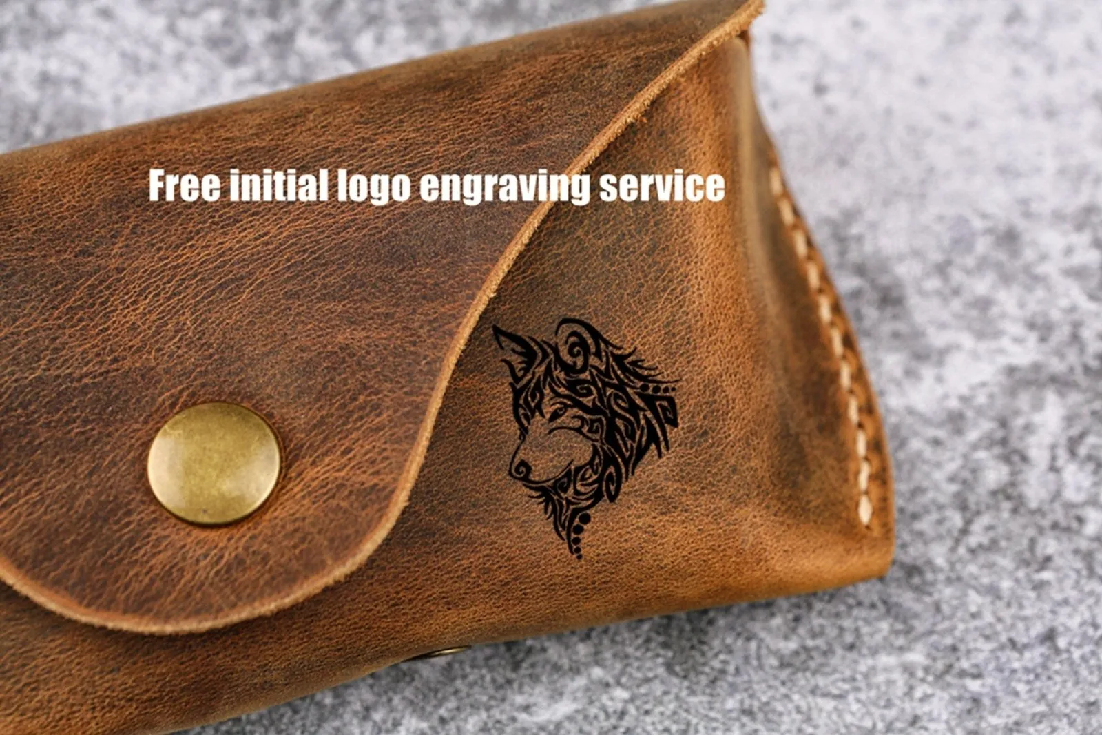 Personalized leather sunglasses eyeglasses case