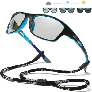 Photochromic Polarized Fishing Sunglasses for Men Women UV Protection Cycling Driving Sports Sunglasses