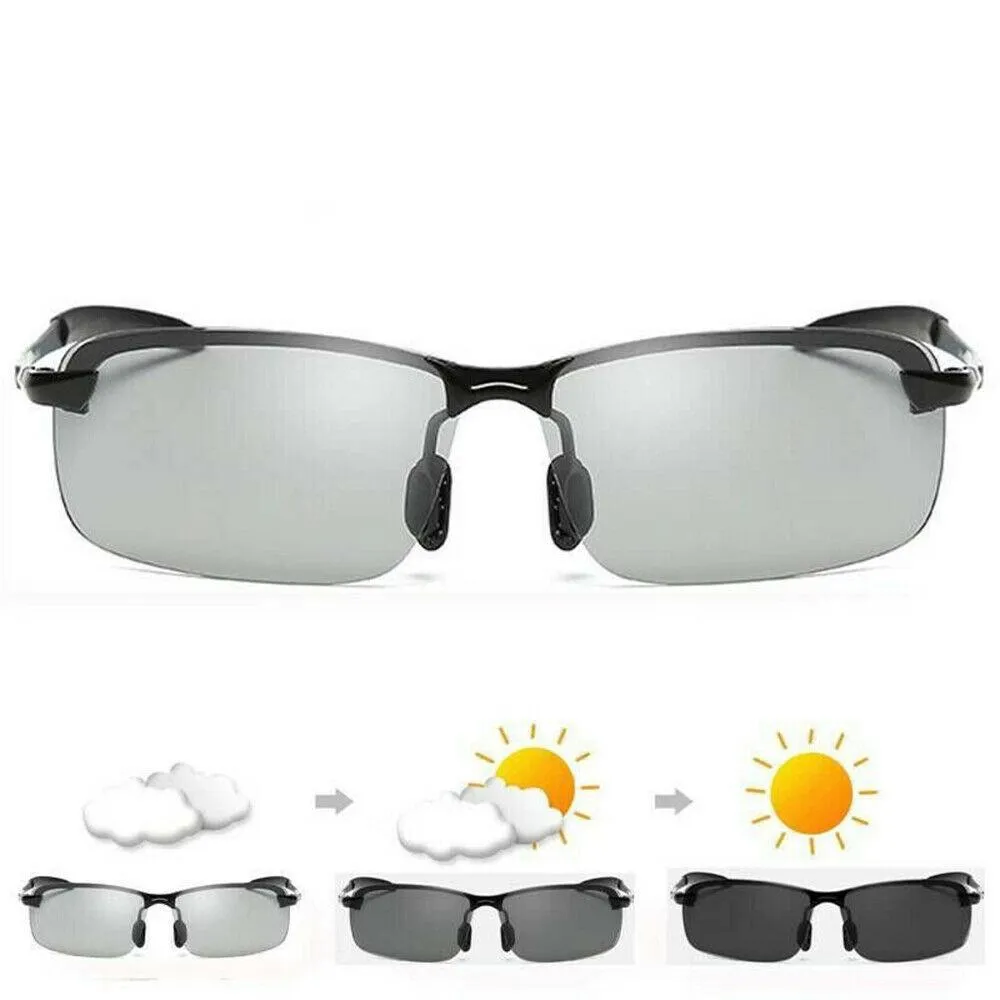 Photochromic Sunglasses Men Polarized Glasses