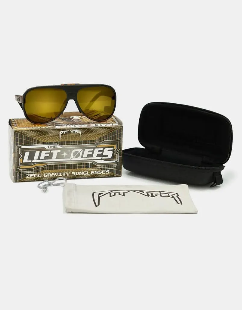 Pit Viper Peninsula Lift-Offs Sunglasses - Gold Revo Coated Brown