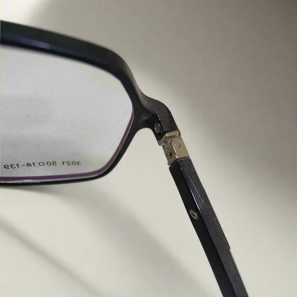 PK Star Rectangular Black Eyeglasses Frame