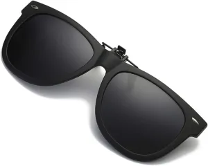 Polarized Clip On Sunglasses Over Prescription Glasses Anti-Glare UV Protection Fishing Driving Sunglasses