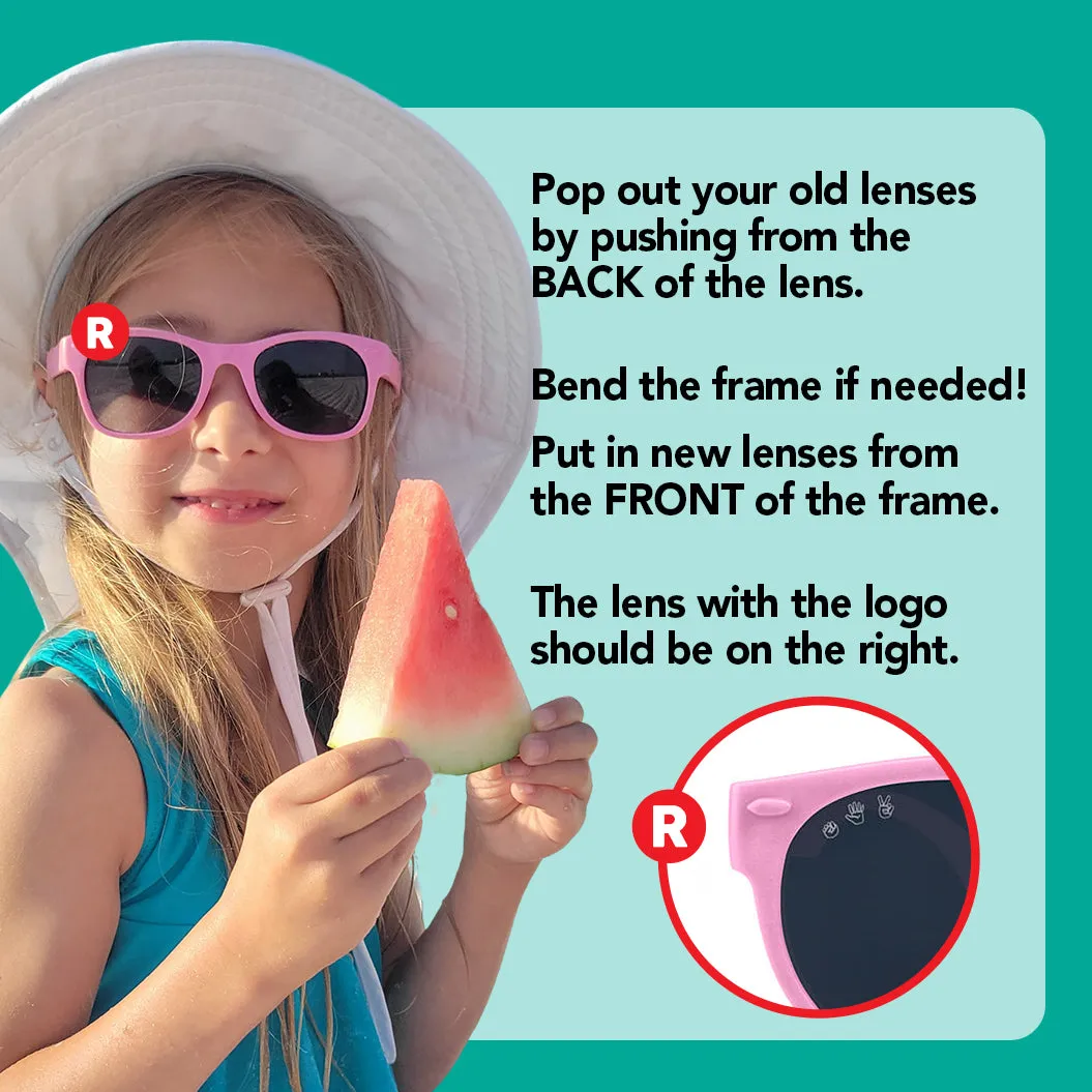 Polarized Gray Replacement Lens Set | Square