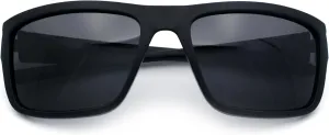 Polarized Mens Rectangle Plastic Sport Horn Rim Sunglasses