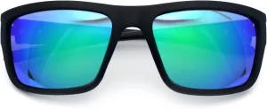 Polarized Mens Rectangle Plastic Sport Horn Rim Sunglasses