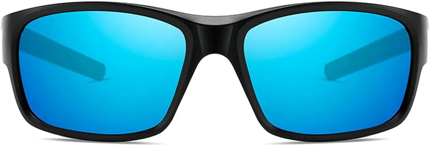 Polarized Sports Sunglasses for Men Women Cycling Fishing Wrap Around Sunglasses UV400 Protection